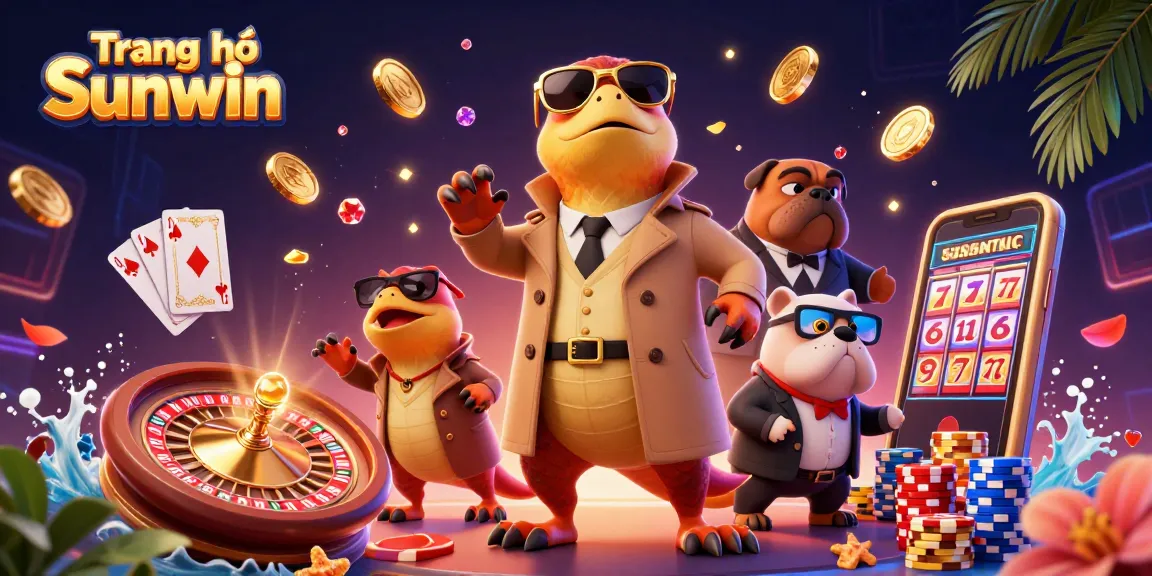 Join the fun at Trang chủ Sunwin where raptors and gems sparkle in a casino adventure.