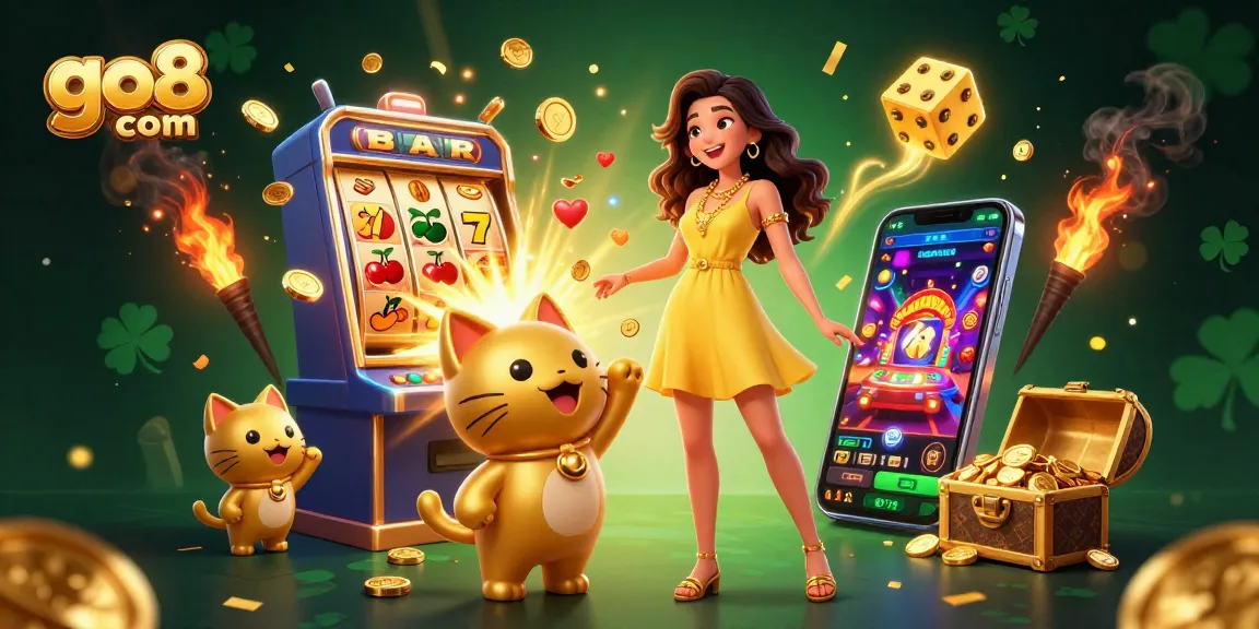 Spin and win big with go8 com at the vibrant online casino showcasing jackpot excitement and colorful gameplay.